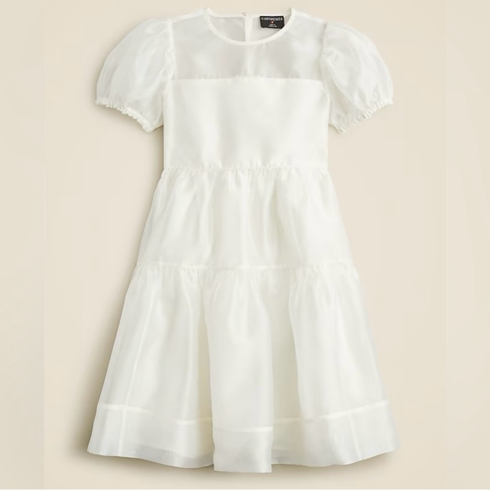 J. Crew Crewcuts Girls White Sheer Dress